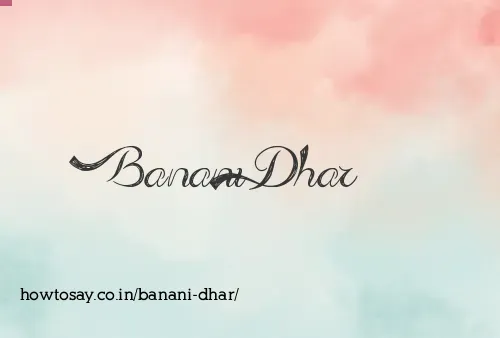 Banani Dhar