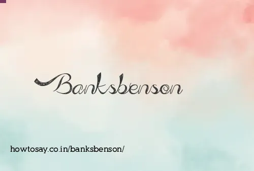 Banksbenson