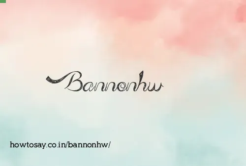 Bannonhw