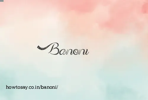 Banoni