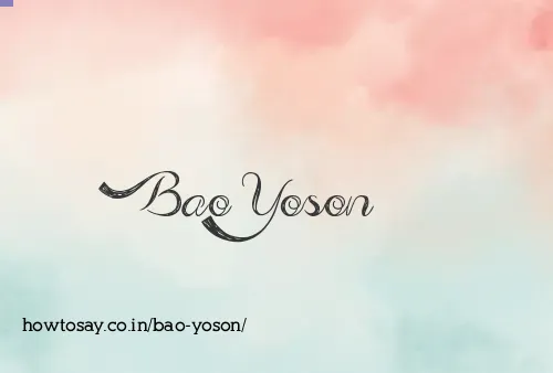 Bao Yoson