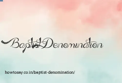 Baptist Denomination