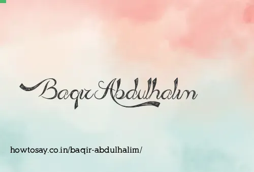 Baqir Abdulhalim