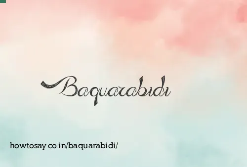 Baquarabidi