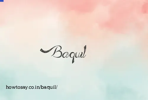 Baquil
