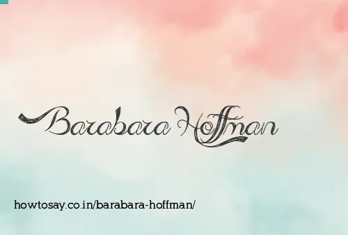 Barabara Hoffman