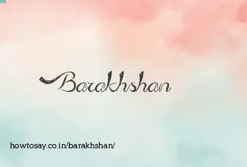Barakhshan
