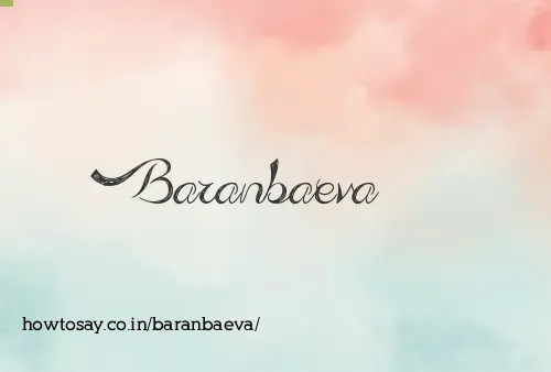 Baranbaeva