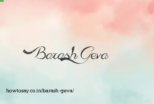 Barash Geva