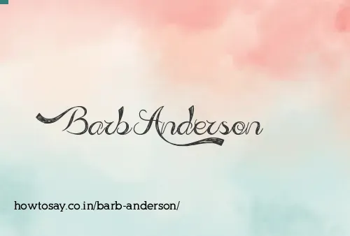 Barb Anderson
