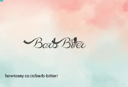 Barb Bitter