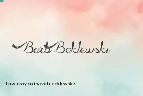Barb Boklewski
