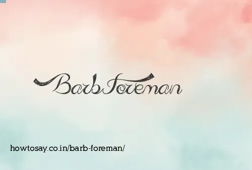 Barb Foreman