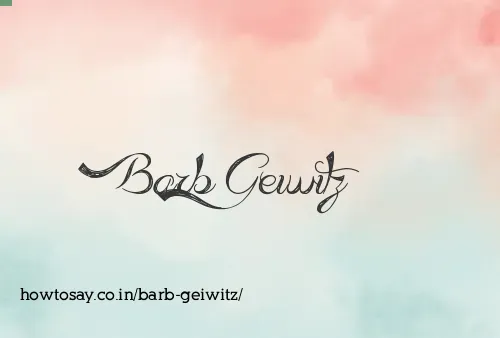 Barb Geiwitz