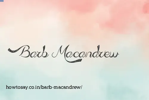 Barb Macandrew