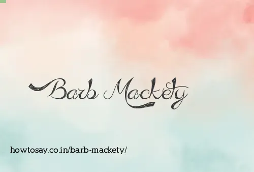 Barb Mackety