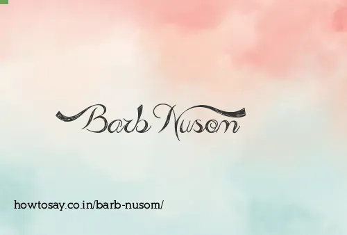 Barb Nusom