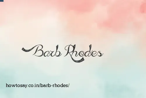 Barb Rhodes
