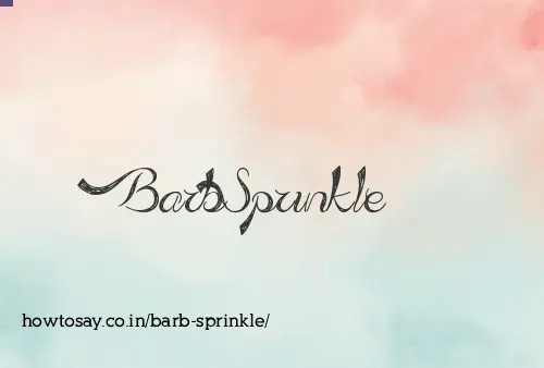 Barb Sprinkle