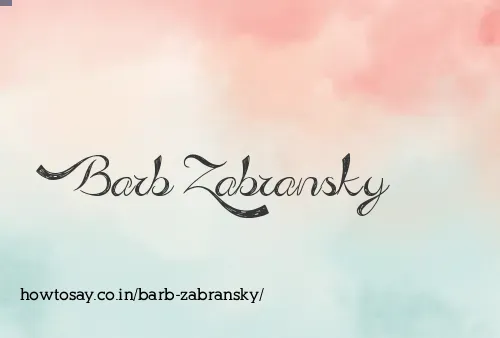 Barb Zabransky
