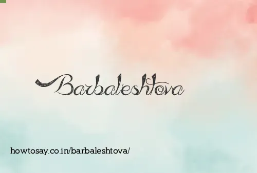 Barbaleshtova