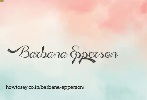 Barbana Epperson
