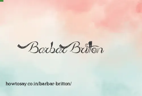 Barbar Britton
