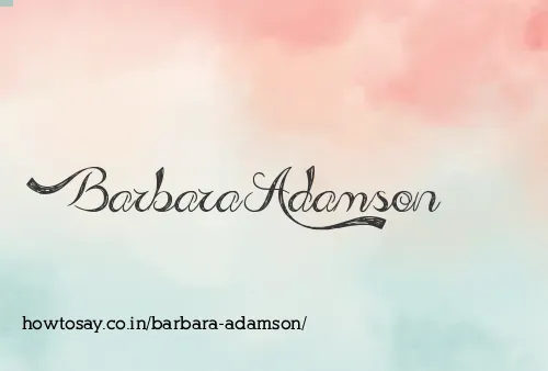 Barbara Adamson