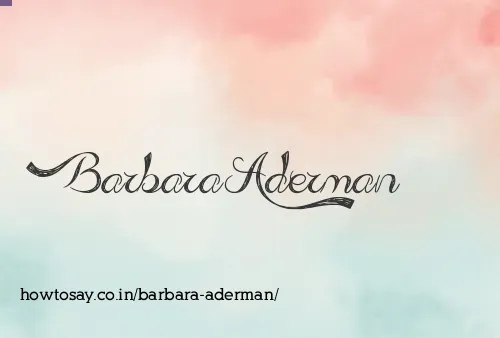 Barbara Aderman