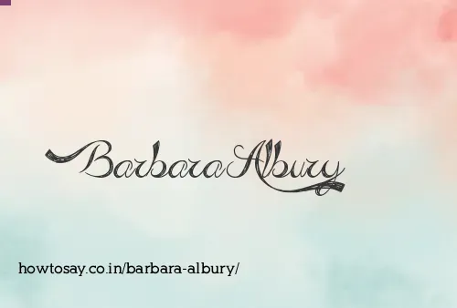Barbara Albury