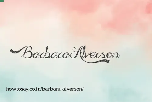 Barbara Alverson