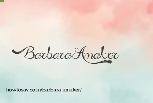 Barbara Amaker