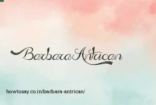Barbara Antrican
