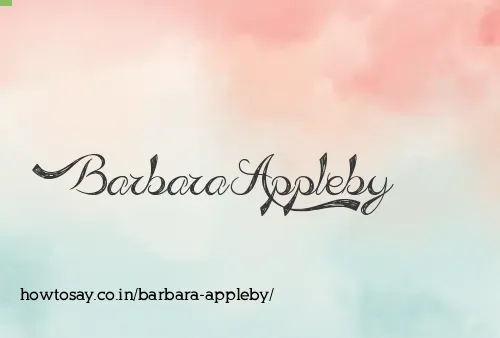 Barbara Appleby