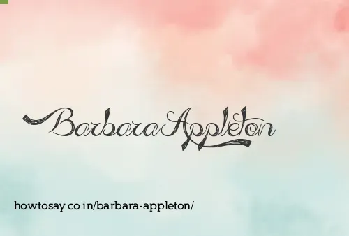 Barbara Appleton