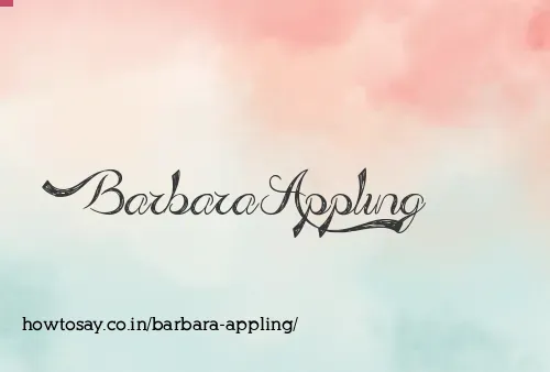 Barbara Appling
