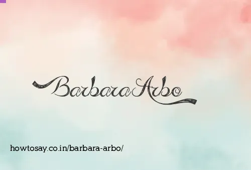 Barbara Arbo