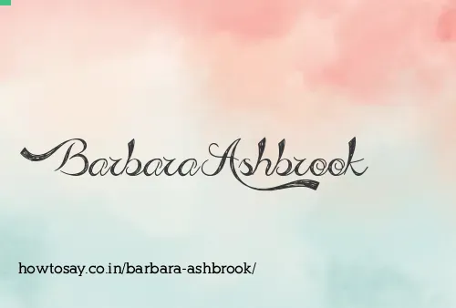 Barbara Ashbrook
