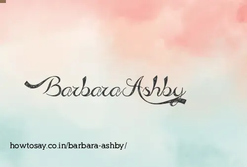 Barbara Ashby