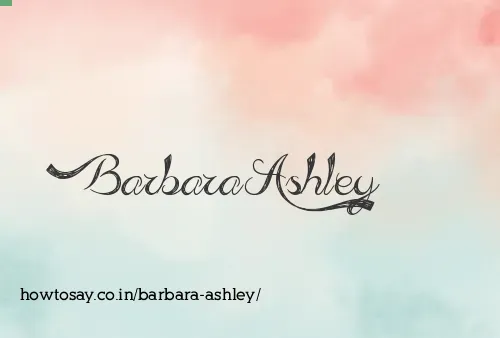 Barbara Ashley