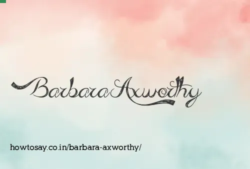 Barbara Axworthy