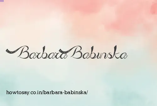 Barbara Babinska