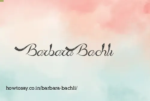 Barbara Bachli