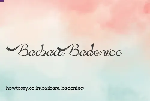 Barbara Badoniec
