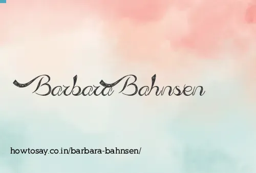 Barbara Bahnsen