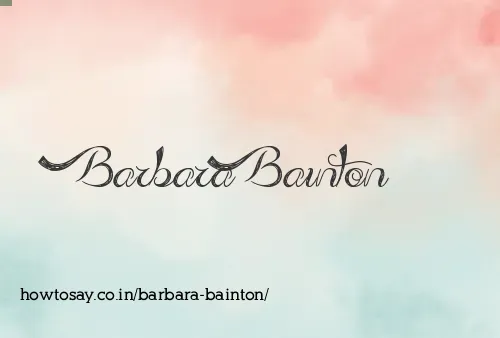 Barbara Bainton