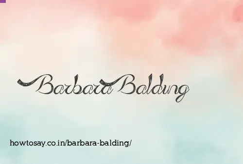 Barbara Balding
