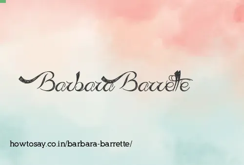 Barbara Barrette