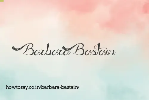Barbara Bastain