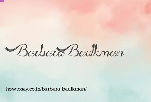 Barbara Baulkman